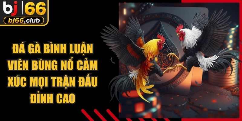 Đá Gà Bình Luận Viên Bùng Nổ Cảm Xúc Mọi Trận Đấu Đỉnh Cao