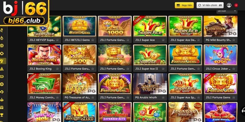 Top siêu phẩm game slot hot nhất hiện nay tại sảnh game BJ66