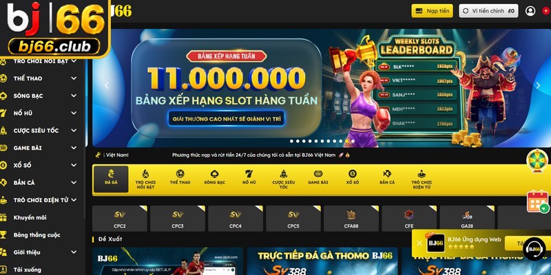 Những ưu điểm nổi bật thu hút người chơi tham gia vào BJ66